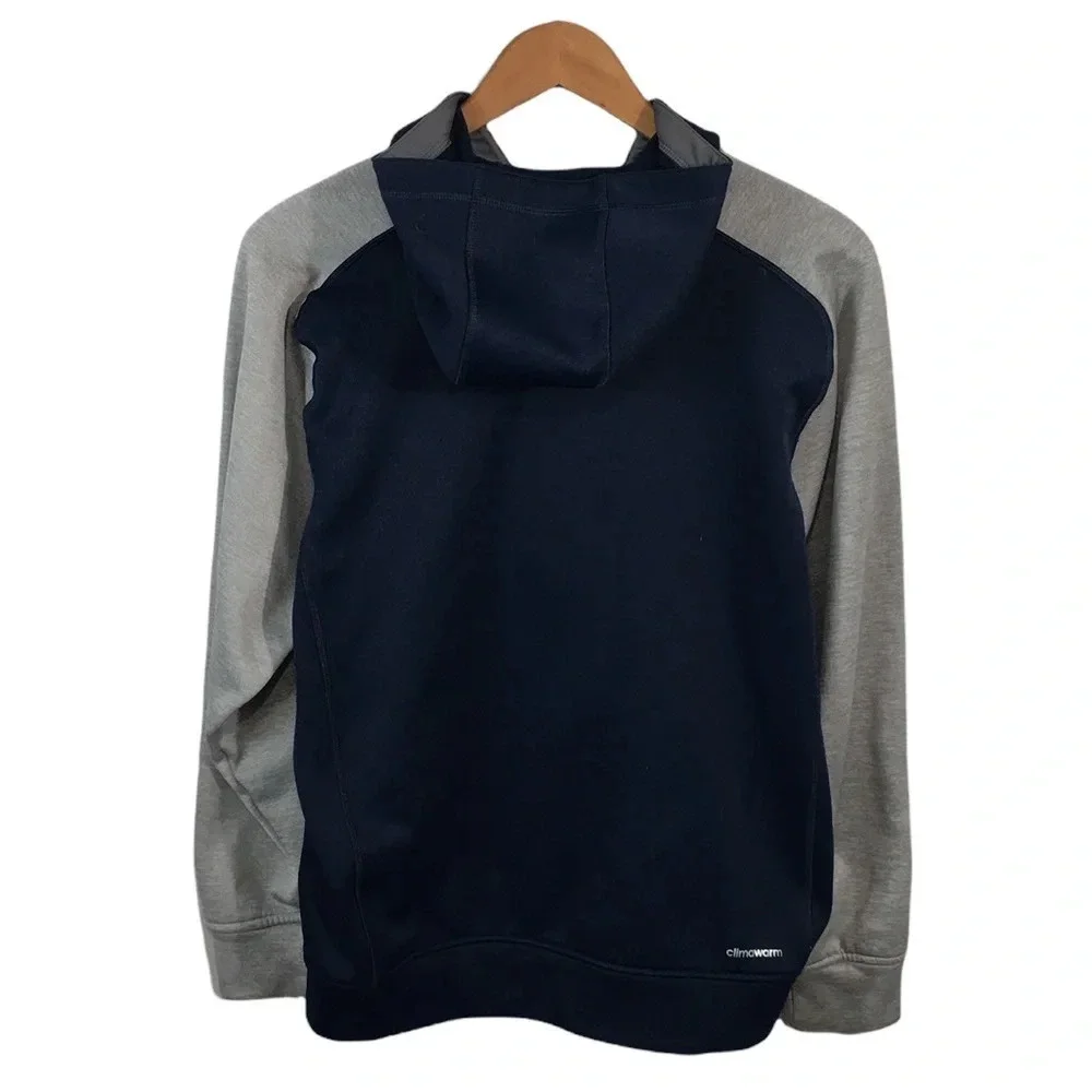 B2 Mens ADIDAS Climawarm Full Zip Performance Hoodie Sweatshirt Jacket M
